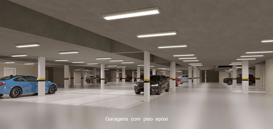 Garagens do Condomínio Le Monde